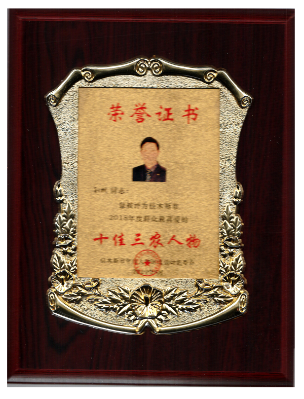 2015年孙斌获十佳三农人物 2015年孙斌获十佳三农人物